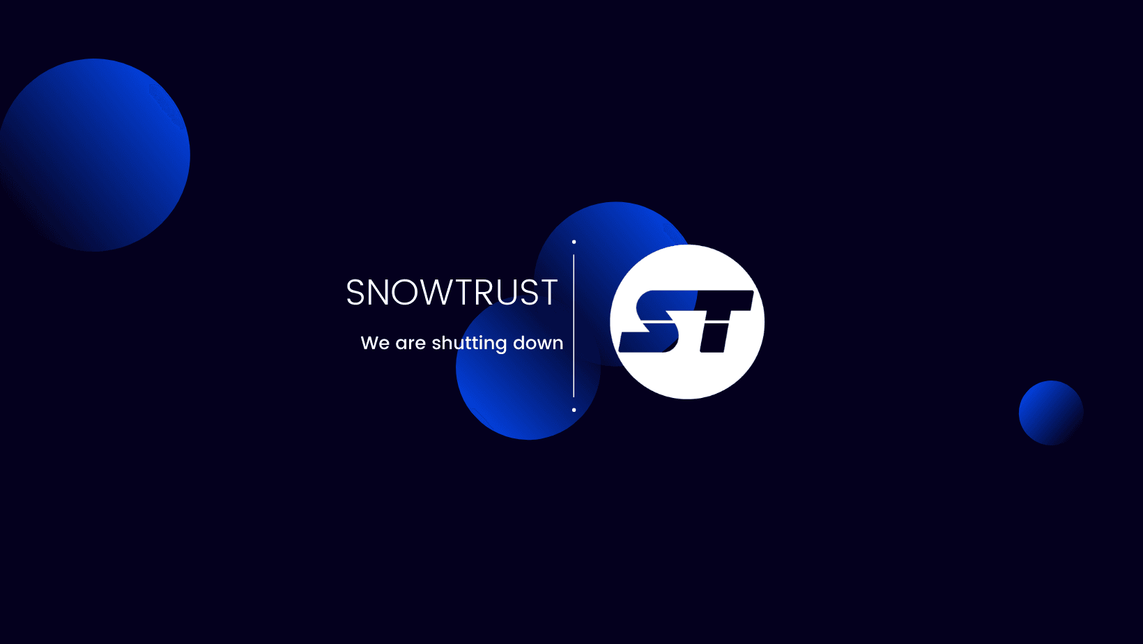 Snowtrust Closure Announcement: End of Service Details